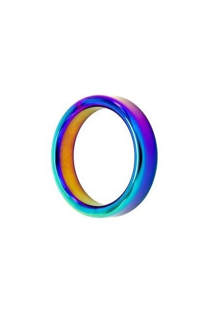 COCKRING EN ACIER INOXYDABLE RAINBOW 4,4CM