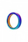 COCKRING EN ACIER INOXYDABLE RAINBOW 4,4CM