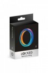 COCKRING EN ACIER INOXYDABLE RAINBOW 4,4CM