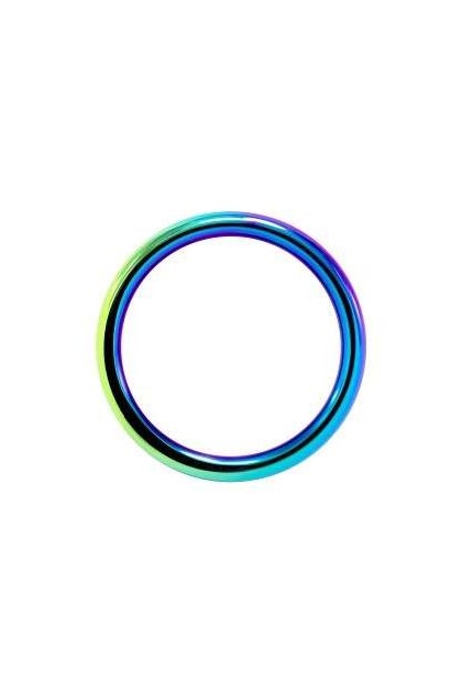 COCKRING EN ACIER INOXYDABLE RAINBOW 4,4CM