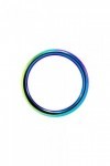 COCKRING EN ACIER INOXYDABLE RAINBOW 4,4CM