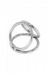 Anneau métallique triple ring 4,5/3,2/3,7cm - Love Shop Avenue