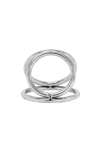ANNEAU MÉTALLIQUE TRIPLE RING 4,5/3,2/3,7CM