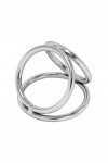 COCKRING MÉTALLIQUE TRIPLE RING 5CM/3,7CM/4,5CM