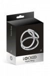 COCKRING MÉTALLIQUE TRIPLE RING 5CM/3,7CM/4,5CM