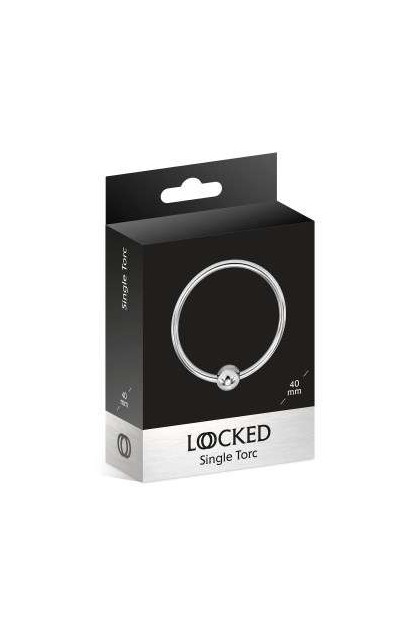 ANNEAU DE GLAND MÉTALLIQUE SINGLE TORC 4CM