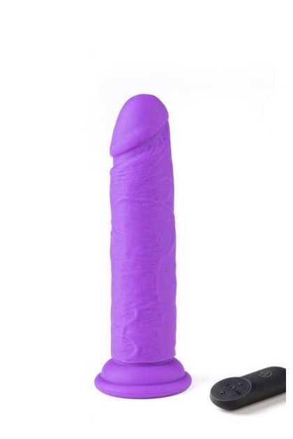 Gode réaliste vibrant avec télécommande r15 violet