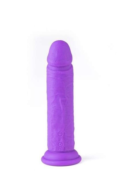 Gode réaliste vibrant avec télécommande r15 violet