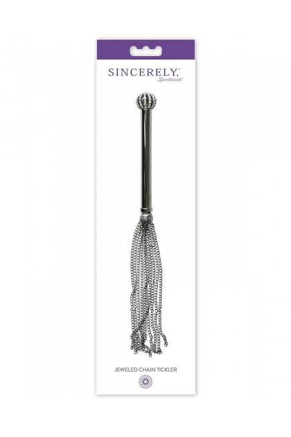 Martinet lanieres chaine en métal sincerely jeweled chain tickler