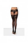 BAS PORTE-JARRETELLE NOIR LETICA STOCKINGS - L/XL