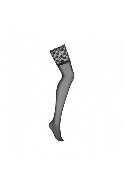 BAS PORTE-JARRETELLE NOIR LETICA STOCKINGS - L/XL