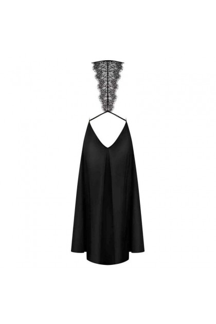 ROBE LONGUE NOIRE AGATYA DRESS - OBSESSIVE - S/M