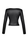 BLOUSE SEXY NOIR V-9180 - AXAMI - XL