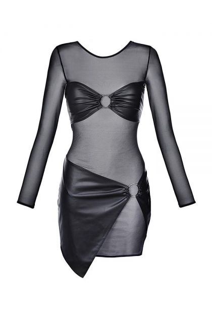 ROBE SEXY NOIR V-9219 - AXAMI - S