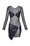 ROBE SEXY NOIR V-9219 - AXAMI - S