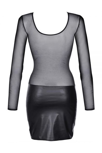 ROBE SEXY NOIR V-9219 - AXAMI - S