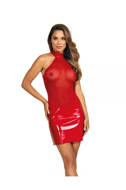 ROBE SEXY ROUGE V-9119 - AXAMI - XL