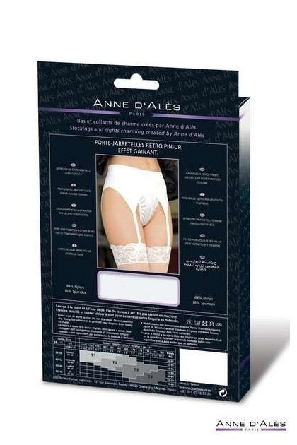 PORTE-JARRETELLE RETRO PIN-UP BLANC - TU - ANNE D'ALES