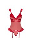 Guêpière rouge 863-COR-3 - OBSESSIVE - L/XL - Love Shop Avenue