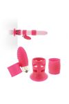 KIT UNIVERSEL POUR VIBROMASSEUR ROSE - VIBOKIT