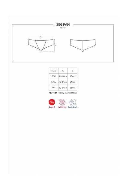 CULOTTE NOIR 856-PAN-1 - OBSESSIVE - L/XL