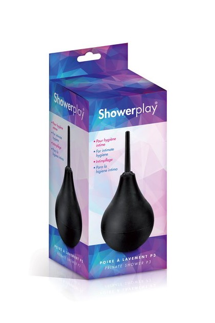 Poire à lavement noir showerplay 224ml - Love Shop Avenue