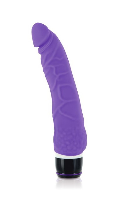 GODE REALISTE VIBRANT SILICONE VIOLET 20CM