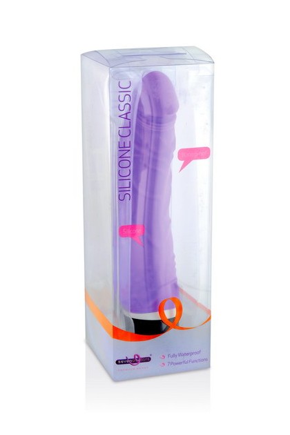 Gode realiste vibrant silicone violet 20cm - Love Shop Avenue