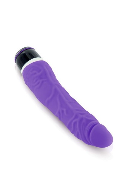 Gode realiste vibrant silicone violet 20cm - Love Shop Avenue