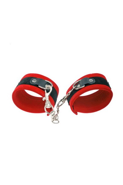 MENOTTES POIGNETS CUIR DE VACHE ET VELOURS
