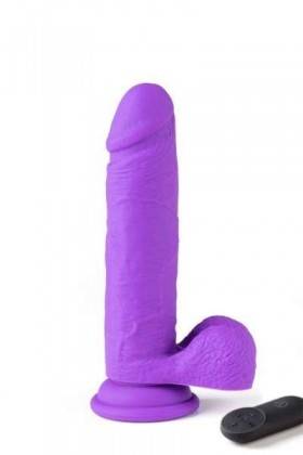 GODE RÉALISTE VIBRANT AVEC TÉLÉCOMMANDE R16 VIOLET