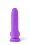 Gode réaliste vibrant avec télécommande r16 violet