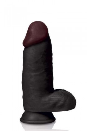 GODE GÉANT RÉALISTE NOIR VENTOUSE 26CM COLOSSUS