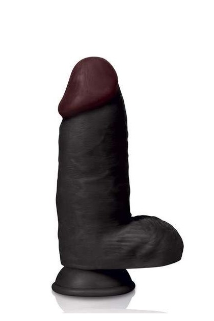 GODE GÉANT RÉALISTE NOIR VENTOUSE 26CM COLOSSUS
