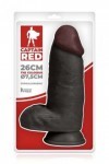 Gode géant réaliste noir ventouse 26cm colossus - Love Shop Avenue