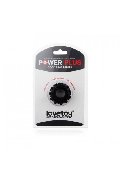 COCKRING POWER PLUS BUBBLE NOIR