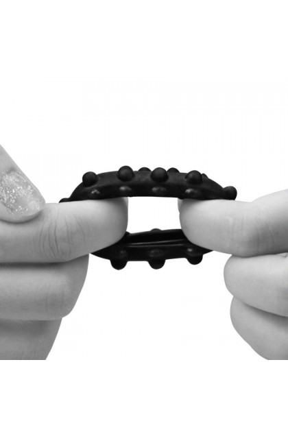 COCKRING POWER PLUS BUBBLE NOIR