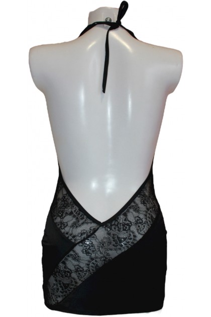 ROBE SEXY NOIRE -  MODÈLE 8 - S/M - SANDYX