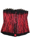 CORSET ROUGE ET NOIR L