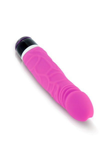 GODE REALISTE VIBRANT SILICONE ROSE 19,7CM