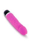 GODE REALISTE VIBRANT SILICONE ROSE 19,7CM