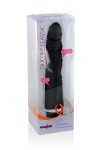 Gode realiste vibrant silicone noir 20,8cm - Love Shop Avenue