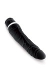 GODE REALISTE VIBRANT SILICONE NOIR 20,8CM