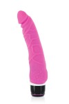 GODE REALISTE VIBRANT SILICONE ROSE 20,8CM
