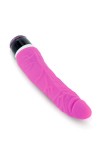 GODE REALISTE VIBRANT SILICONE ROSE 20,8CM