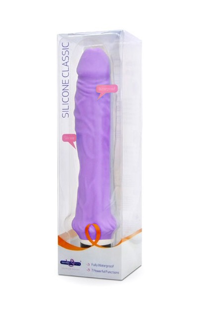 Gode realiste vibrant silicone violet 24cm - Love Shop Avenue