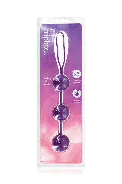 Boules anales triplex violet - Love Shop Avenue