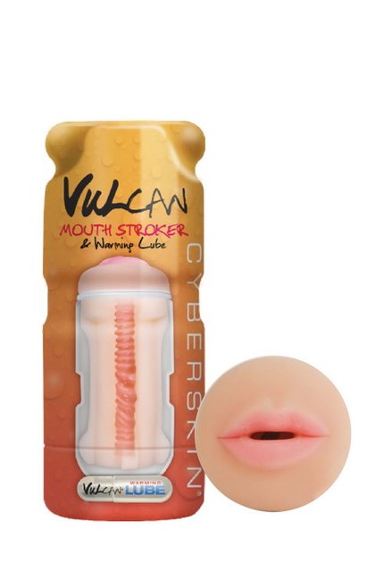 MASTURBATEUR VULCAN MOUTH STROKER + LUB CHAUFFANT