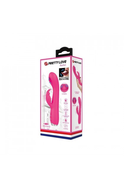 Vibro rabbit licking rachel 11 x 3.5cm violet - Love Shop Avenue