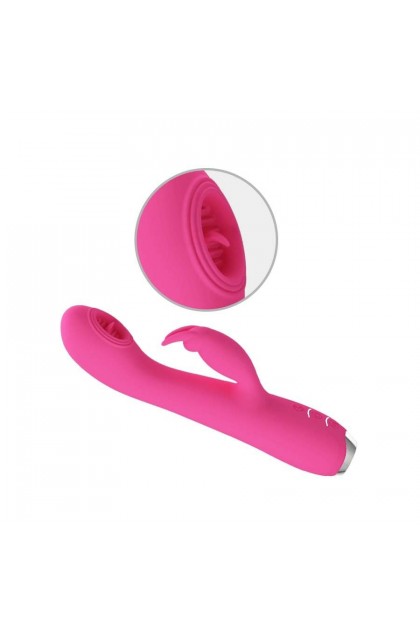 Vibro rabbit licking rachel 11 x 3.5cm violet - Love Shop Avenue
